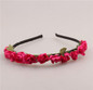 2017 Cute Rose Flower Crown Festival Headband Headwear Wedding Garland Floral Hairband Accessories