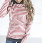 Autumn Casual Women Hoodies Kpop Harajuku Sweatshirt Striped Tracksuit Pullovers Zipper Patchwork Hoodie Hooded WS1607U