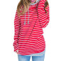 Autumn Casual Women Hoodies Kpop Harajuku Sweatshirt Striped Tracksuit Pullovers Zipper Patchwork Hoodie Hooded WS1607U