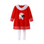 Auro Mesa vestido infantil Christmas Long Sleeve Baby Knitted Dress Dog Princess baby dress baby girl knit clothes