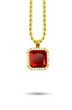 Aura Ruby Pendant Necklace
