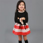 2018 Toddler Girl Striped Dress Autumn Winter Clothing kids dress princess girls clothes School Party Children's girl dresses