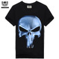Rocksir punisher t shirts for men t shirt Cotton fashion brand t shirt men Casual Short Sleeves the punisher T-shirt Men