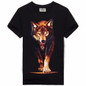 Rocksir Men's T-shirts New Men Animal 3D Printing Short Sleeves cotton T shirts Wolf 3D Print Summer Tops Tees Plus Size M-XXXL