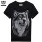Rocksir 3D wolf Men's T-shirts New Men Animal 3D Printing cotton T shirts Summer casual wolf printed Tops Tees t shirt Plus Size