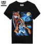Rocksir 3D wolf Men's T-shirts New Men Animal 3D Printing cotton T shirts Summer casual wolf printed Tops Tees t shirt Plus Size