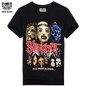 Rocksir 2015 Summer Style Fashion Men T Shirt Black T-Shirt Tshirt Men's Shirt Cotton Rock Band Slipknot Print Hip Hop Tee