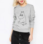 Rock Cartoon Animal Printed Oversized Hoody Female Women Sweatshirt Dog Puppy Cute Kawaii Hoodies Tracksuit Pullover Outwear Top