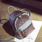LEFTSIDE 2017 Women's Sequins Pu Leather Backpack children backpacks mini Bag fashion small back pack for teenage girls