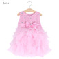 Girl Summer Dress Formal Bridesmaid Kids Clothing Bowknot Tutu Dress Baby Girls Wedding Party Dress 2017 Infant Princess Dresses