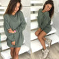 Autumn Winter Women Hoodies Sweatshirts Women Fashion Casual O neck Long Sleeve Pullover Tops Long Dress Women Tracksuits