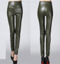Autumn Winter PU Leather Pants Women High Waist Trousers Pantalon Femme Pantalones Mujer Leggings With Velvet C25