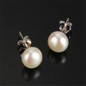 Ataullah 10MM Never Fade Anti-allergy 925 Silver Pearls Stud Earrings for Women And Girls Earrings Fine Jewelry Brand EWC024