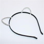 Girls Shine Cat Ear Princess Hairband Child Birthday Party Crown Headband Kids Crystal Diamond Tiara Hair Bands Hair Accessories