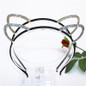 Girls Shine Cat Ear Princess Hairband Child Birthday Party Crown Headband Kids Crystal Diamond Tiara Hair Bands Hair Accessories