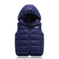 Children White Duck Down Waistcoats Boys Casual Hooded Vest Girls 2017 Autumn Winter Simple Casual Sports Vests &amp; Waistcoats