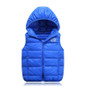 Children White Duck Down Waistcoats Boys Casual Hooded Vest Girls 2017 Autumn Winter Simple Casual Sports Vests &amp; Waistcoats