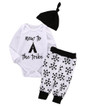 2016 Autumn style infant clothes baby clothing sets boy Romper +pants+hat 3pcs suit baby boy clothes newborn