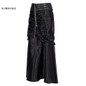 Kimring Vintage Steampunk Skirt Victorian Gothic High Waist Skirt for Women Bodycon Long Slim Skirts