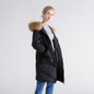 Arbitmatch Women Down Coats Fashion Large Natural Real Raccoon Fur Parka Jackets Women Down Coats Long Warm Thick Outwear Female