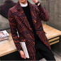 Free Shipping 2017Men's Casual Double-breasted Wool Coat Trench Coat