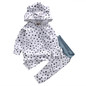 Baby Clothing Sets 2016 Autumn Newborn Baby Boys Girls Dot Cute Hooded Tops+ Pants Legging Outfits Set 2pcs Clothes