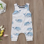 Baby Clothing Newborn Infant Baby Boys Girls Whale Romper Sleeveless Jumpsuit Outfit Clothes