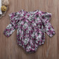 Baby Clothing Newborn Baby Girls Infant Kids Clothes Ruffles Floral Romper Jumpsuit Outfits Sunsuit Clothing 0-24M