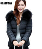 2017 Womens Winter Jackets And Coats  Faux Fur Collar Hooded Warm Parkas For Women Winter Coats Female Manteau Femme