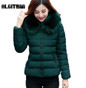 2017 Womens Winter Jackets And Coats  Faux Fur Collar Hooded Warm Parkas For Women Winter Coats Female Manteau Femme