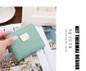 2017Fashion Women wallet small three fold PU leather coin wallet women purse brand designed female coin purse wallet