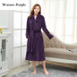 Lovers Winter Long Thick Warm Bathrobe Men Thermal Coral Fleece Kimono Bath Robe Male Classic Dressing Gown Mens Flannel Robes