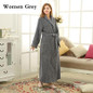 Lovers Winter Long Thick Warm Bathrobe Men Thermal Coral Fleece Kimono Bath Robe Male Classic Dressing Gown Mens Flannel Robes