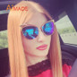 Aimade Vintage Women Cat Eye Sunglasses Fashion Female Hollow Shades Superstar Retro Big Cateye Mirror Sun Glasses Ladies UV400