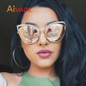 Aimade Vintage Women Cat Eye Sunglasses Fashion Female Hollow Shades Superstar Retro Big Cateye Mirror Sun Glasses Ladies UV400