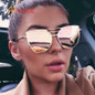 Aimade 2017 New Fashion Gothic Cat Eye Sunglasses Women Vintage Brand Designer Mirror Cateye Sun Glasses For Female Retro Oculos