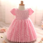 Ai Meng Baby Newborn Bebes 1 2 Years Little Girl Dress for 1st First Baby Girl Birthday Outfits Infant Party Dresses For Baptism