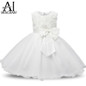 Ai Meng Baby Flower Princess Girl Dress Wedding First Birthday Newborn Baby Baptism Clothes Toddler Kids Party Dresses For Girls