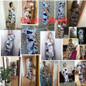 Ahagaga 2017 Summer Dress Women Fashion Print Elegant Cute Sashes O-neck Sexy Slim Sheath Dress Women Dresses Vestidos Robes
