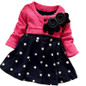 BibiCola baby girls dresses brand kids girls spring autumn party dress toddler girls polka dot dress girls wedding dress costume