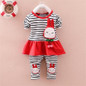 BibiCola Baby Girl Spring Clothing Sets Toddler Girls Cotton Stripe Sport Suit Set Children Kids Casual Clothes Set Baby Clothes