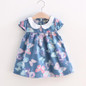 BibiCola Baby Girl Print Dress 2017 New Brand Casual Summer Clothes Toddler Girls Denim color Dresses Baby Kids Cotton Clothing
