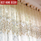 BHD floral sheer tulle window curtains for living room the bedroom modern tulle curtains for window curtain fabric blinds drapes