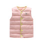 Kids Girls Vests Children's Down Parkas Cotton Warm Vest Baby Girl Boy Sweet Solid Waistcoat Outerwear
