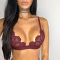2017 Sexy Women Lace Floral Bralette Bralet Bra Push Up Bustier Crop Top Unpadded Lingerie Bra