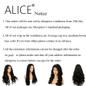 ALICE 150 Density Lace Frontal Wigs Pre Plucked Natural Color Kinky Curly Remy Hair Brazilian Lace Front Wigs 8-24 Inches