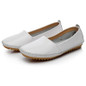 Akexiya Women Genuine Leather Shoes Women Flats Fashion Casual Women Shoes Slip On Women Loafer Flats Shoes Zapatos Mujer#SJL32
