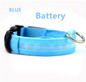 LED Nylon Pet Dog Collar Night Safety Glow Flashing Dog Cat Collar Led Luminous Small Dogs Collars USB Rechargeable