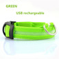 LED Nylon Pet Dog Collar Night Safety Glow Flashing Dog Cat Collar Led Luminous Small Dogs Collars USB Rechargeable
