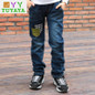 Ripped Jeans for Kids Jeans Boys Trousers 2018 Spring New Patchwork Boys Jeans Children Pants Boys Pant Fashion Kids Wears